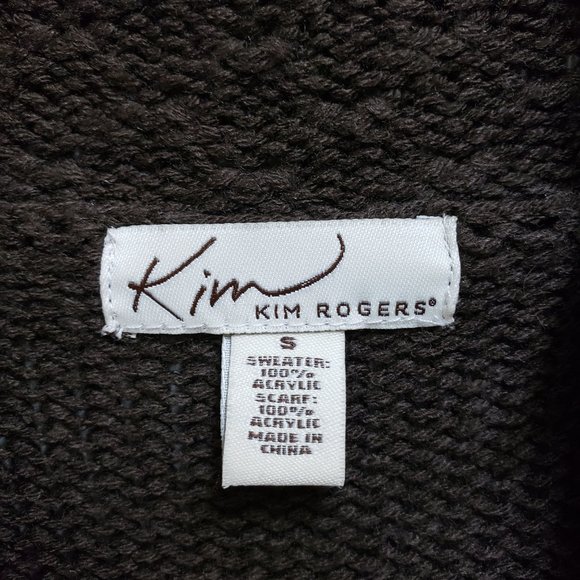 Kim Rogers Women's S Brown Long Sleeve Knit Pull On Sweater - Picture 5 of 6